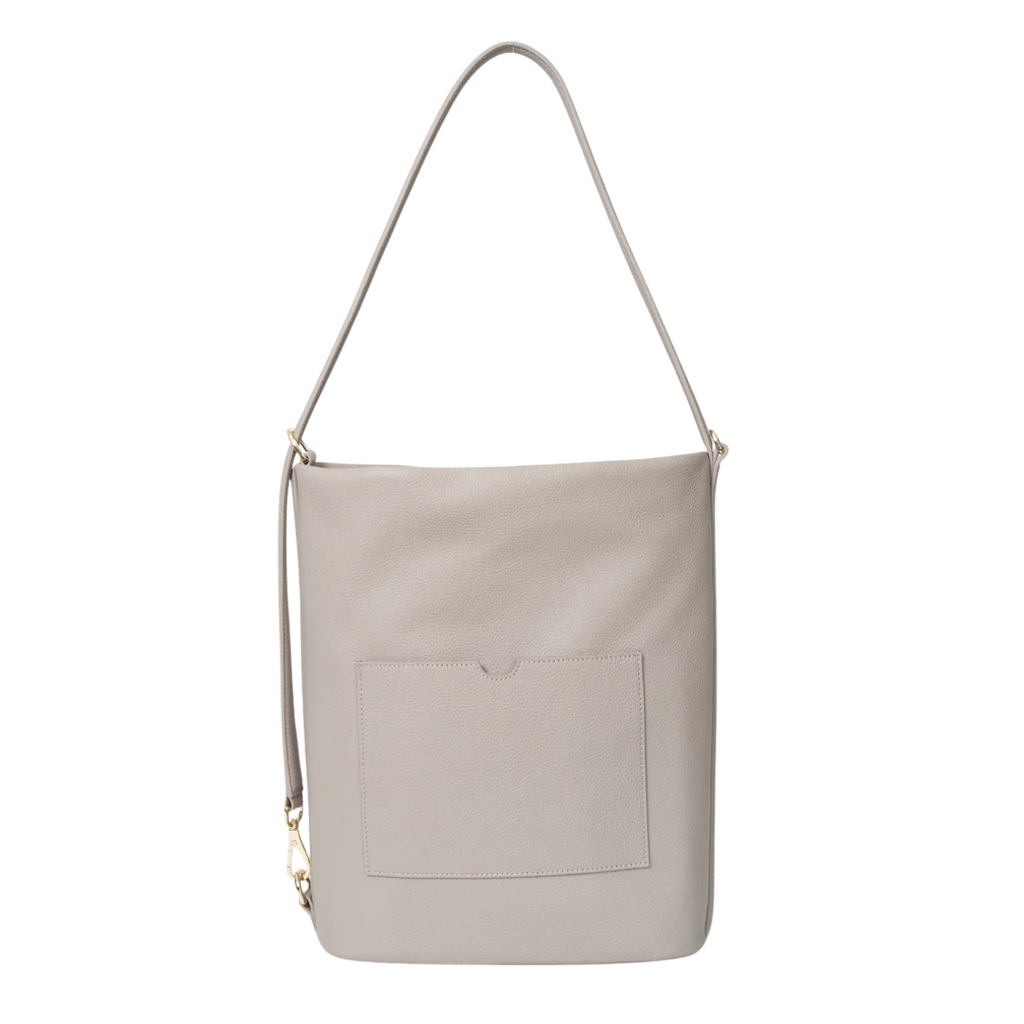 June Shoulder Bag - Dove Pebble