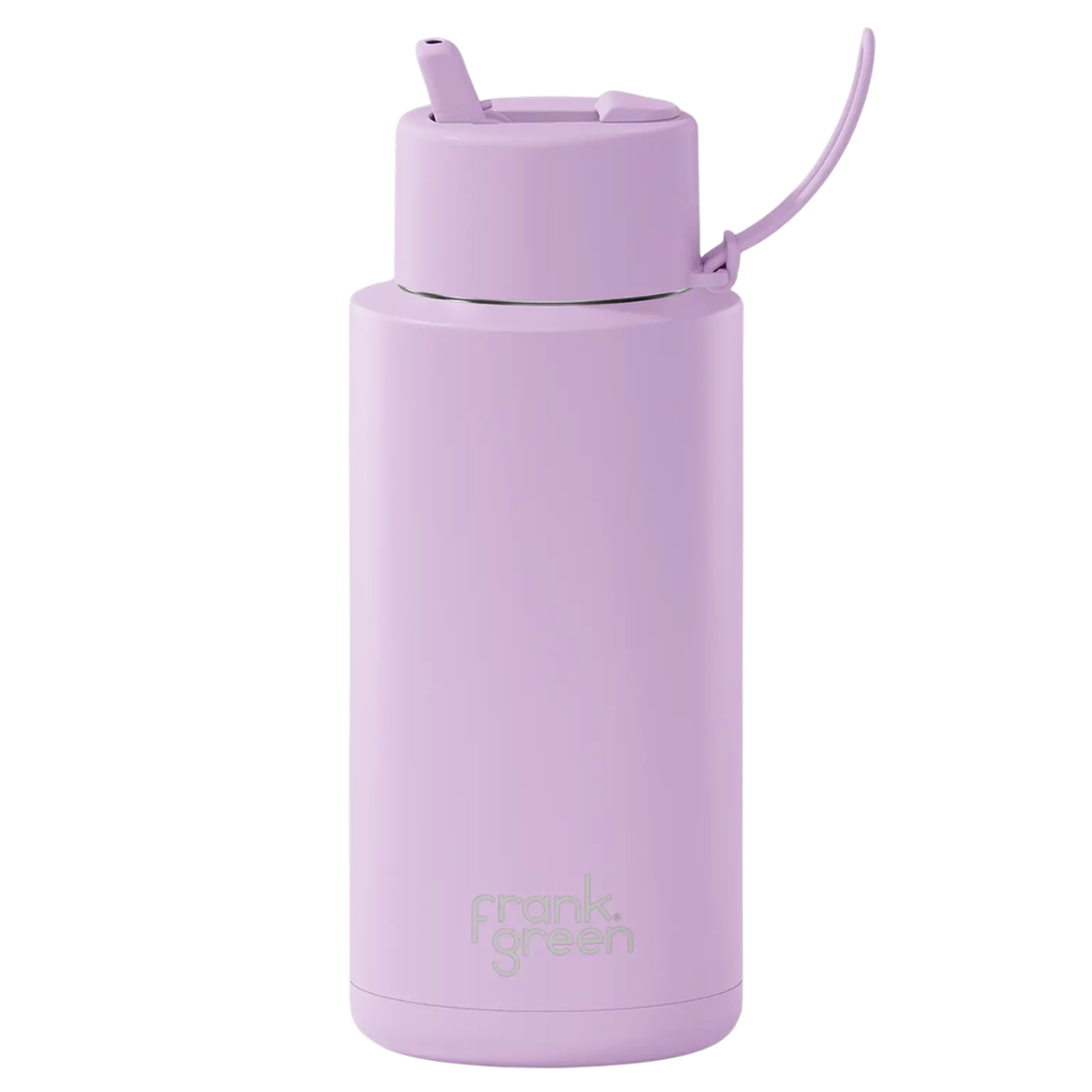 34oz Stainless Steel Ceramic Bottle with Straw - Lilac Haze
