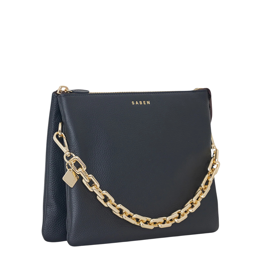 Matilda Crossbody - Black + Chunky Chain