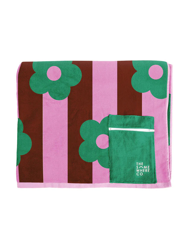 Premium Cotton Beach Towel - Rocky Road