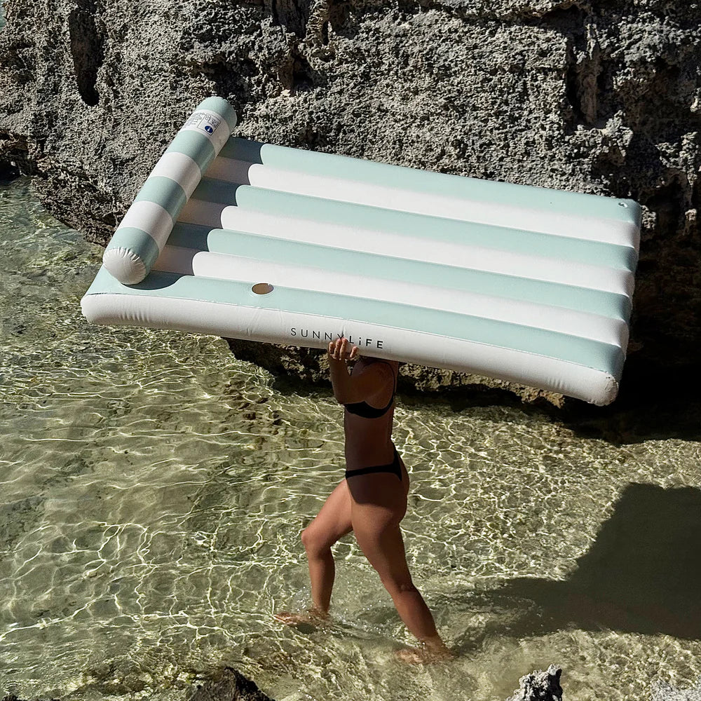 Luxe Lilo - Green/White
