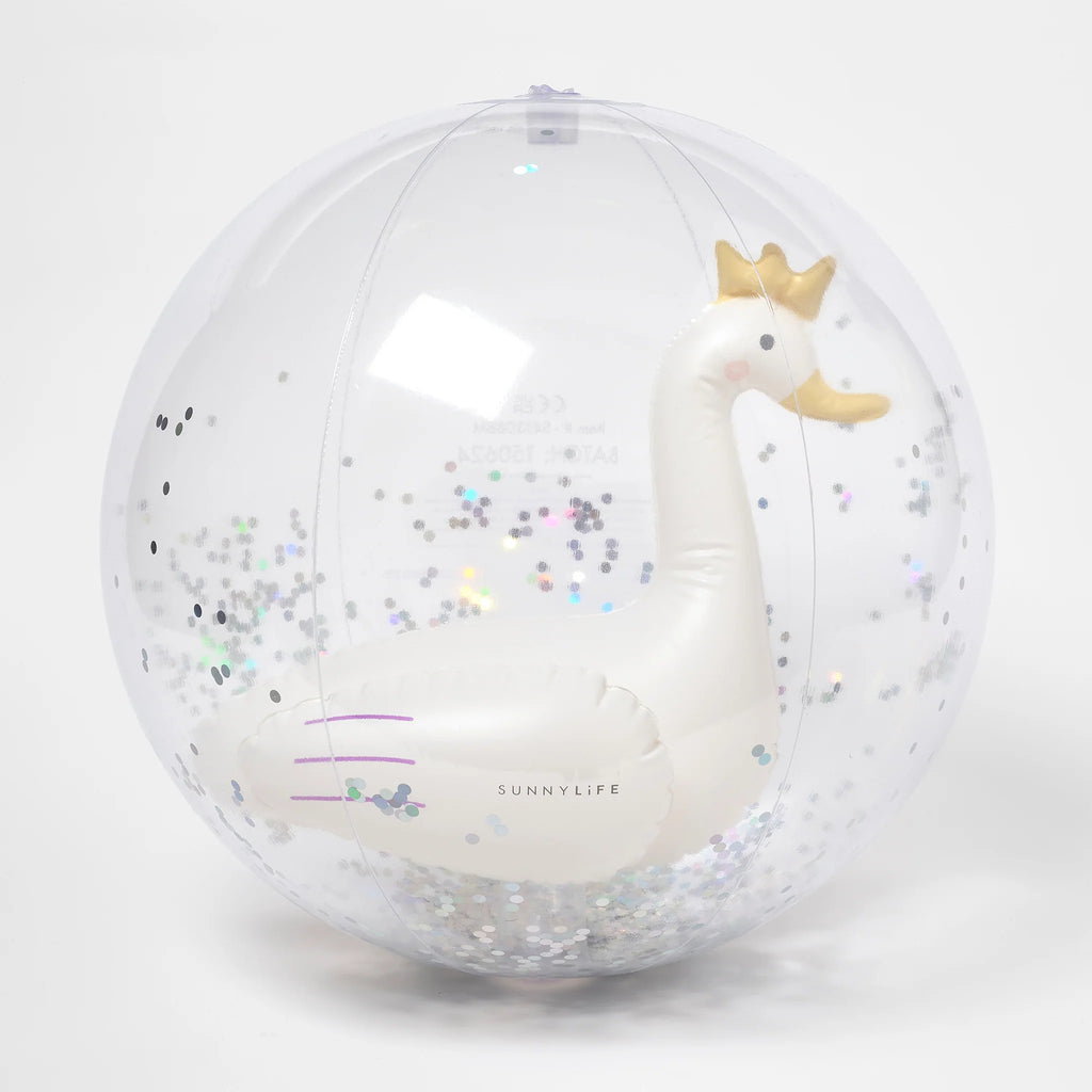 3D Inflatable Beach Ball - Princess Swan