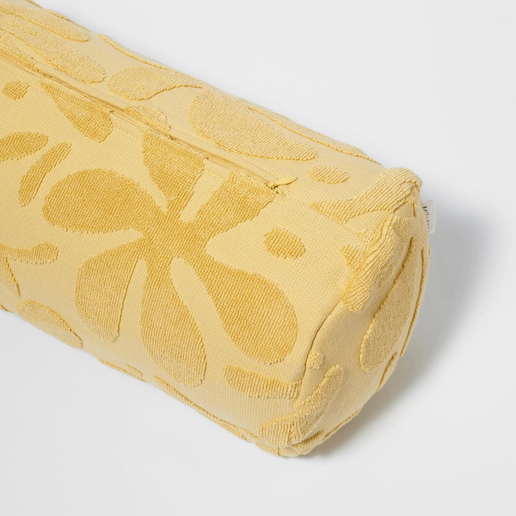 Inflatable Beach Pillow - Mango Bay Golden Mustard