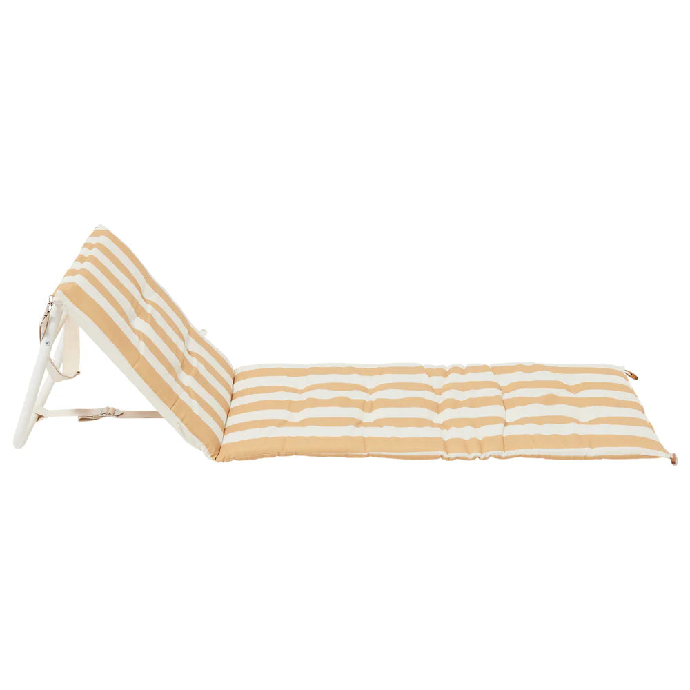 Reclining Beach Chair - Yellow