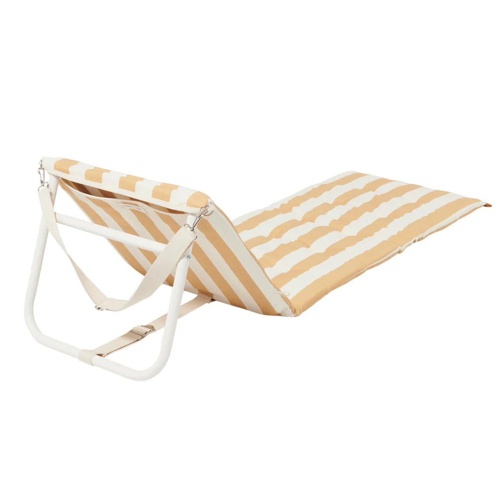 Reclining Beach Chair - Yellow