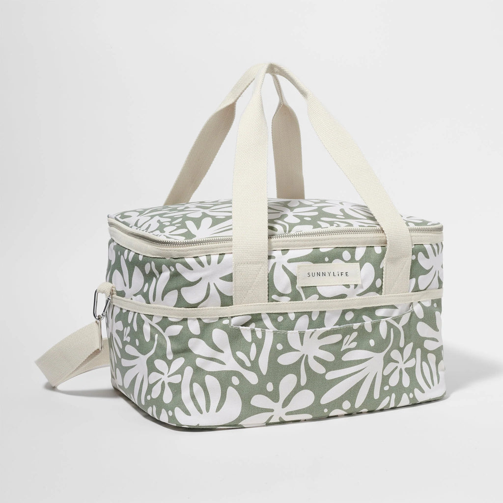 Canvas Cooler Bag - The Vacay Olive