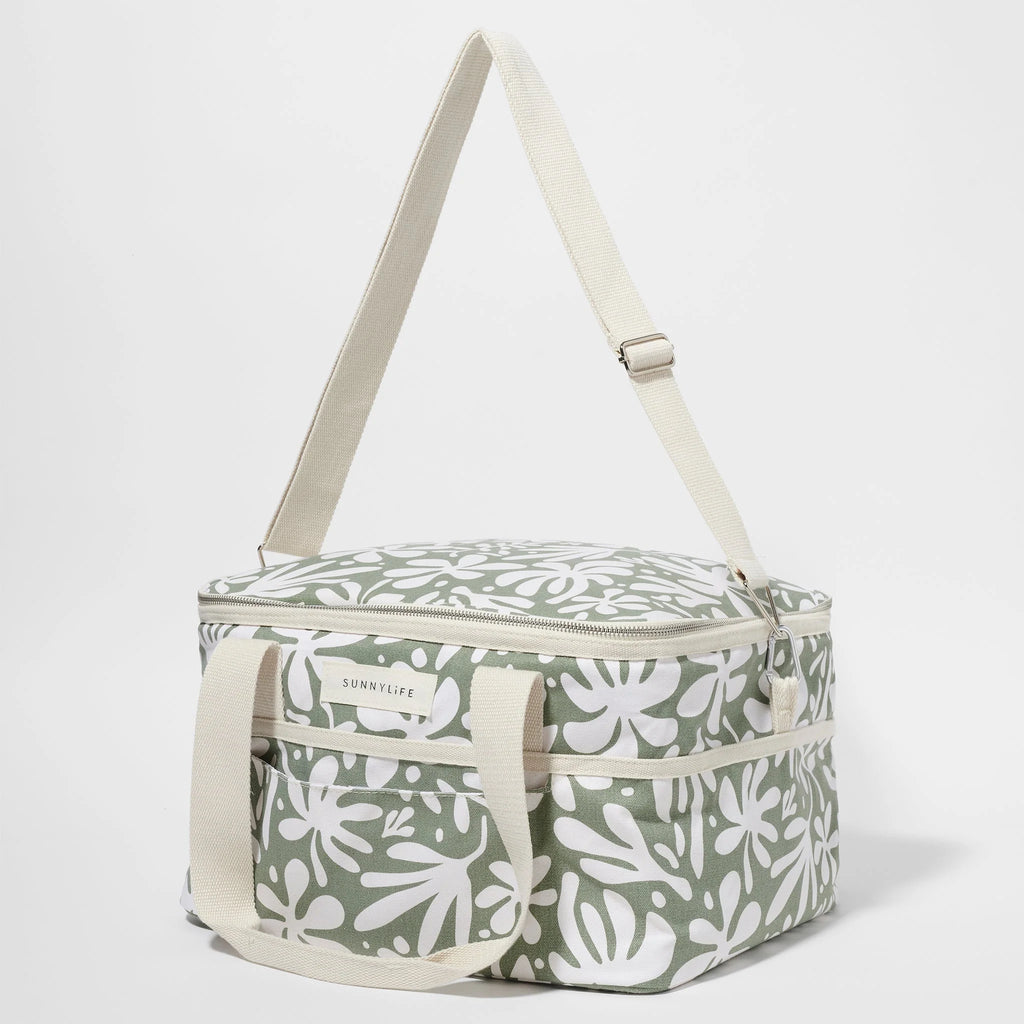 Canvas Cooler Bag - The Vacay Olive