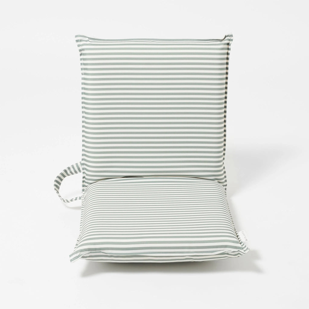 Folding Seat - The Vacay Olive Stripe