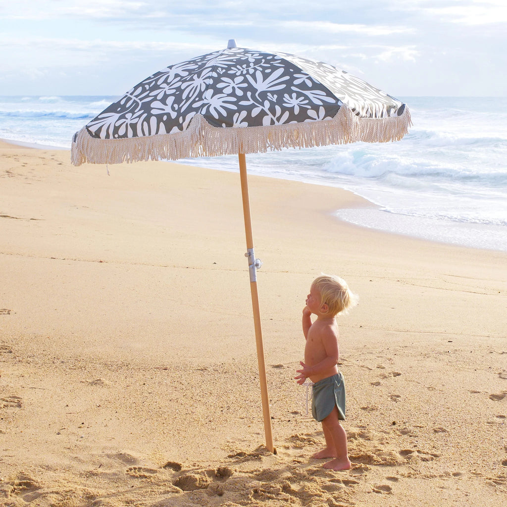 Luxe Beach Umbrella - The Vacay Olive