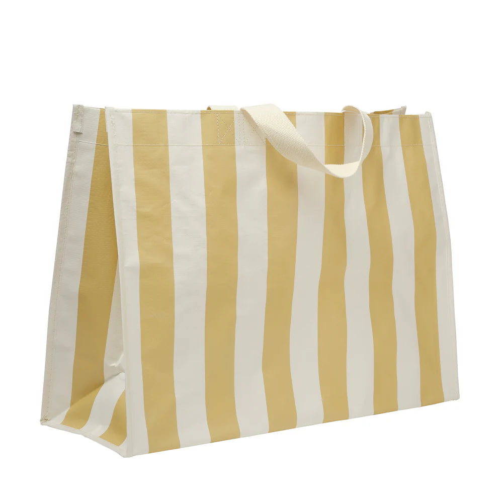 Carryall Beach Bag - Butternut Stripe