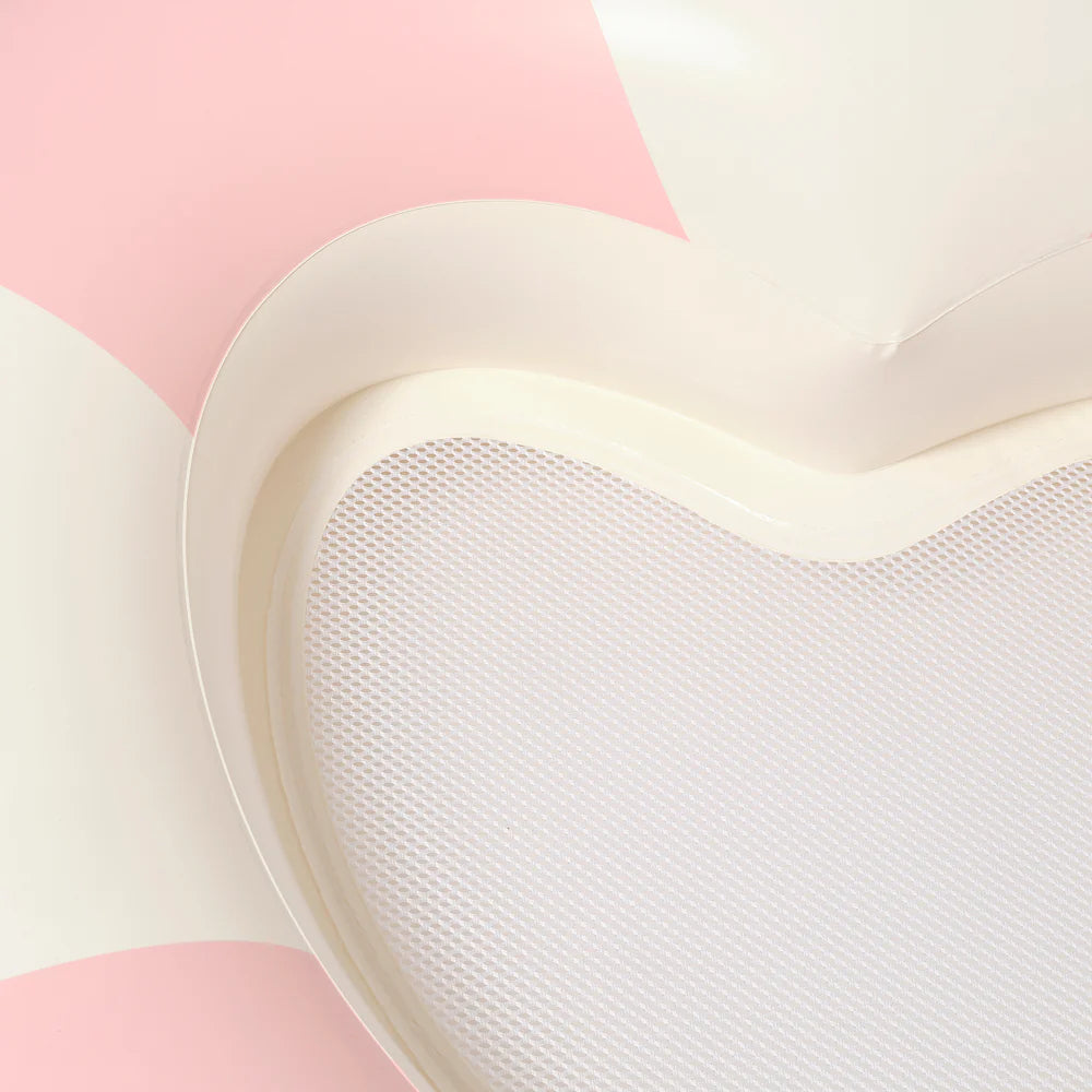 Luxe Pool Ring - Pink Stripe