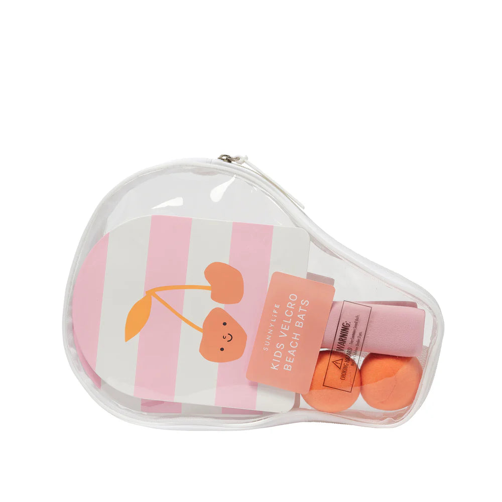 Kids Velcro Beach Bats - Cotton Candy