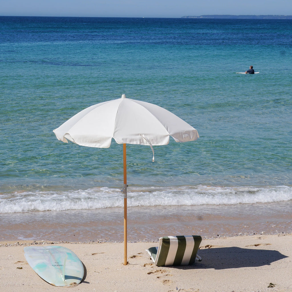 Luxe Beach Umbrella - Cream