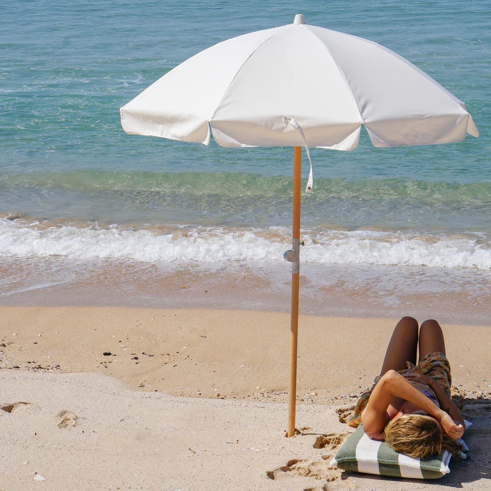 Luxe Beach Umbrella - Cream
