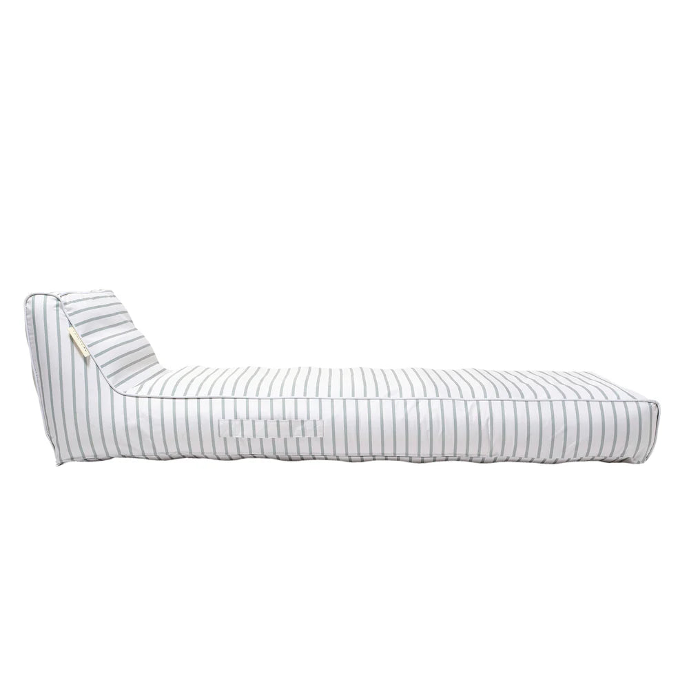 Luxe Lounger Chair - La Palma - Green Stripe