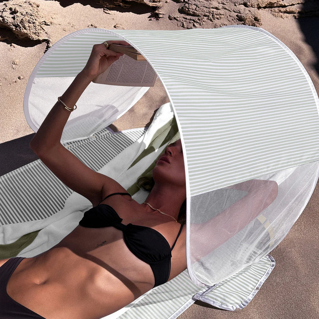 Solo Sun Shader - La Palma - Sage Stripe