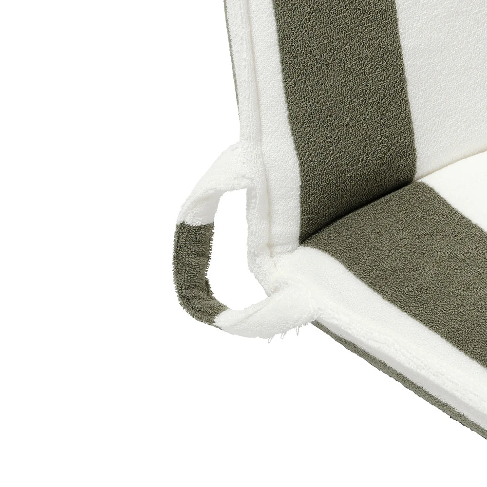 Terry Travel Lounger - Olive