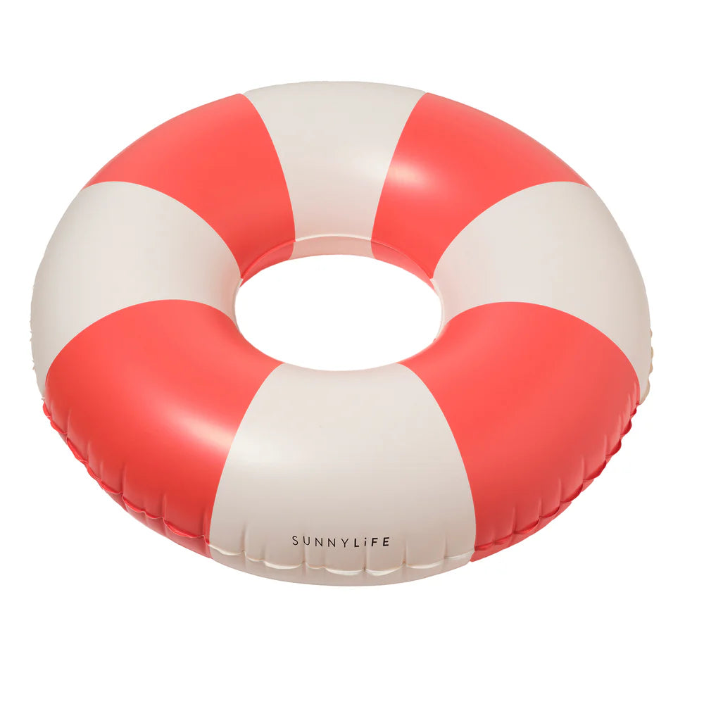 Tube Pool Ring - Red/White