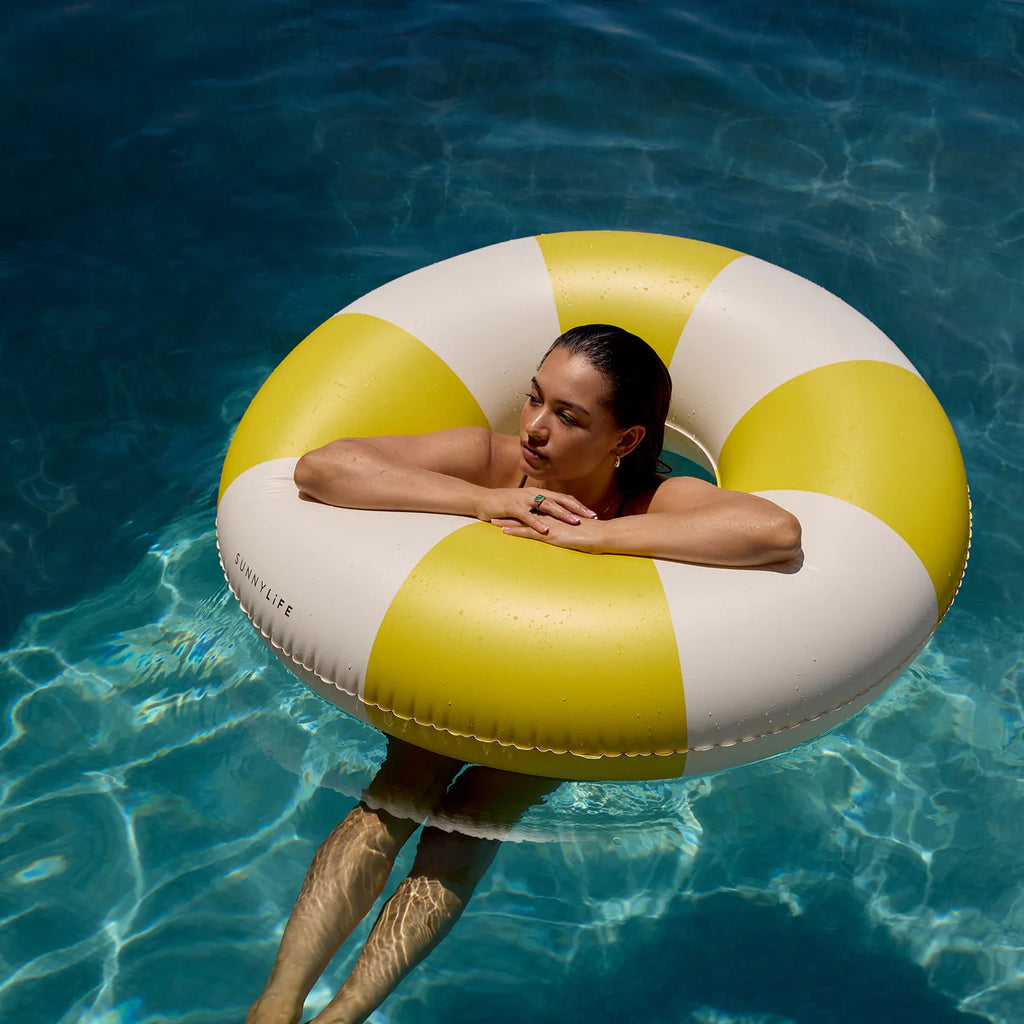 Tube Pool Ring - Sunshine Yellow