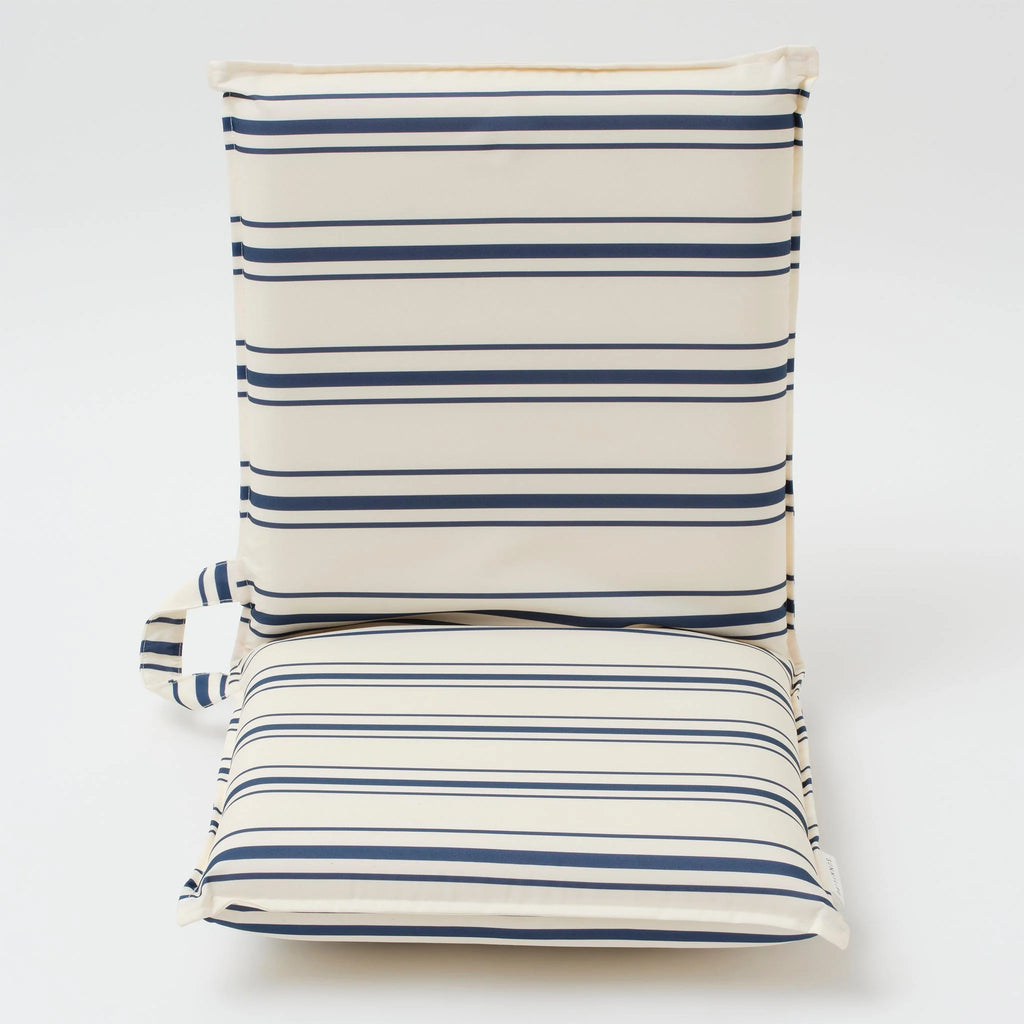 The Resort Lean Back Beach Chair - Coastal Blue