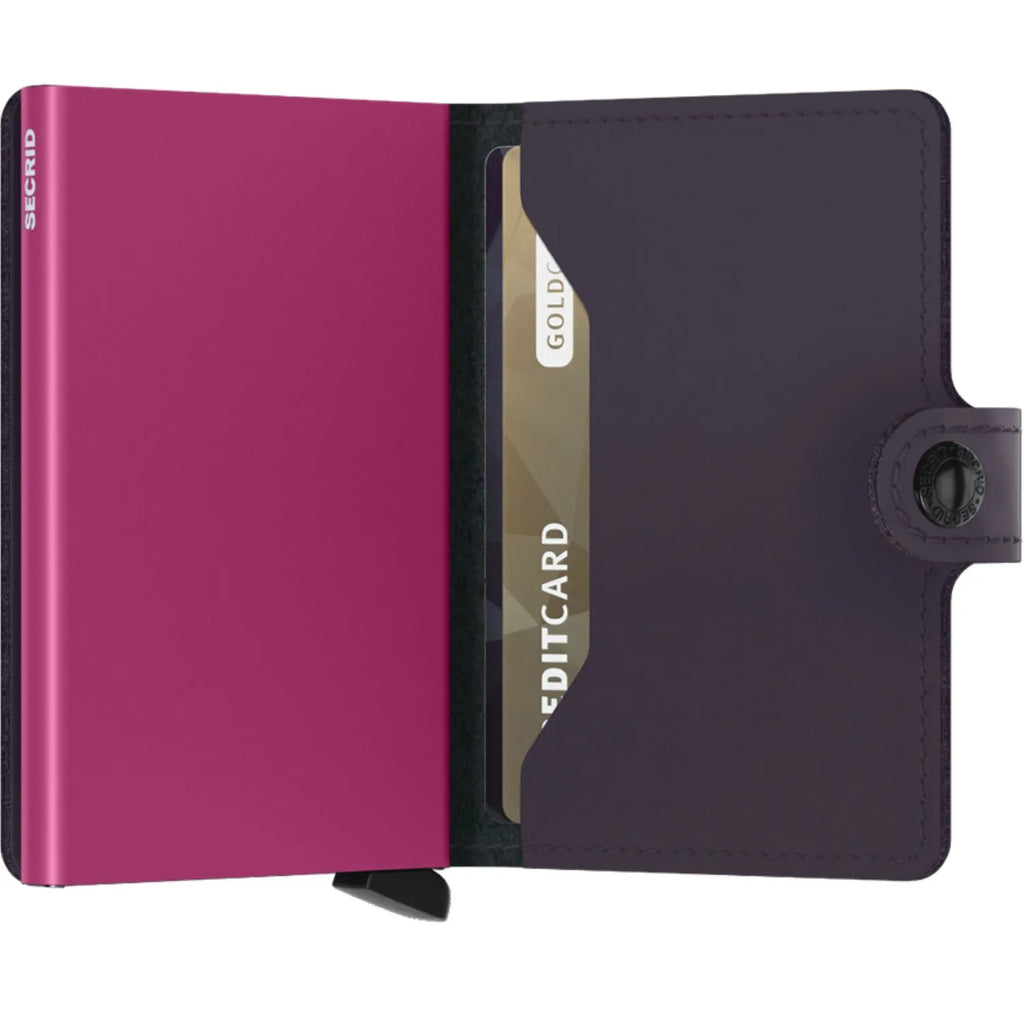 Miniwallet - Matte Dark Purple-Fuchsia