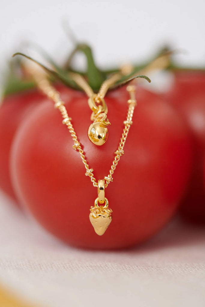 Strawberry Pendant & Vanessa Chain Necklace