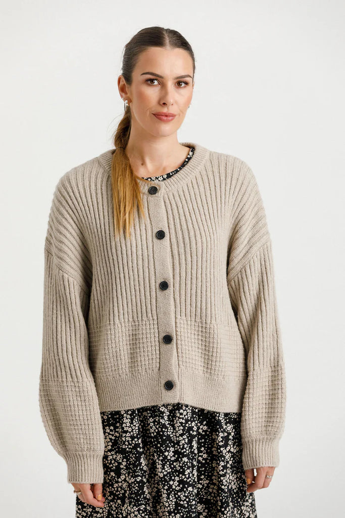 Sizzle Cleo Cardigan Oatmeal Paddington Store