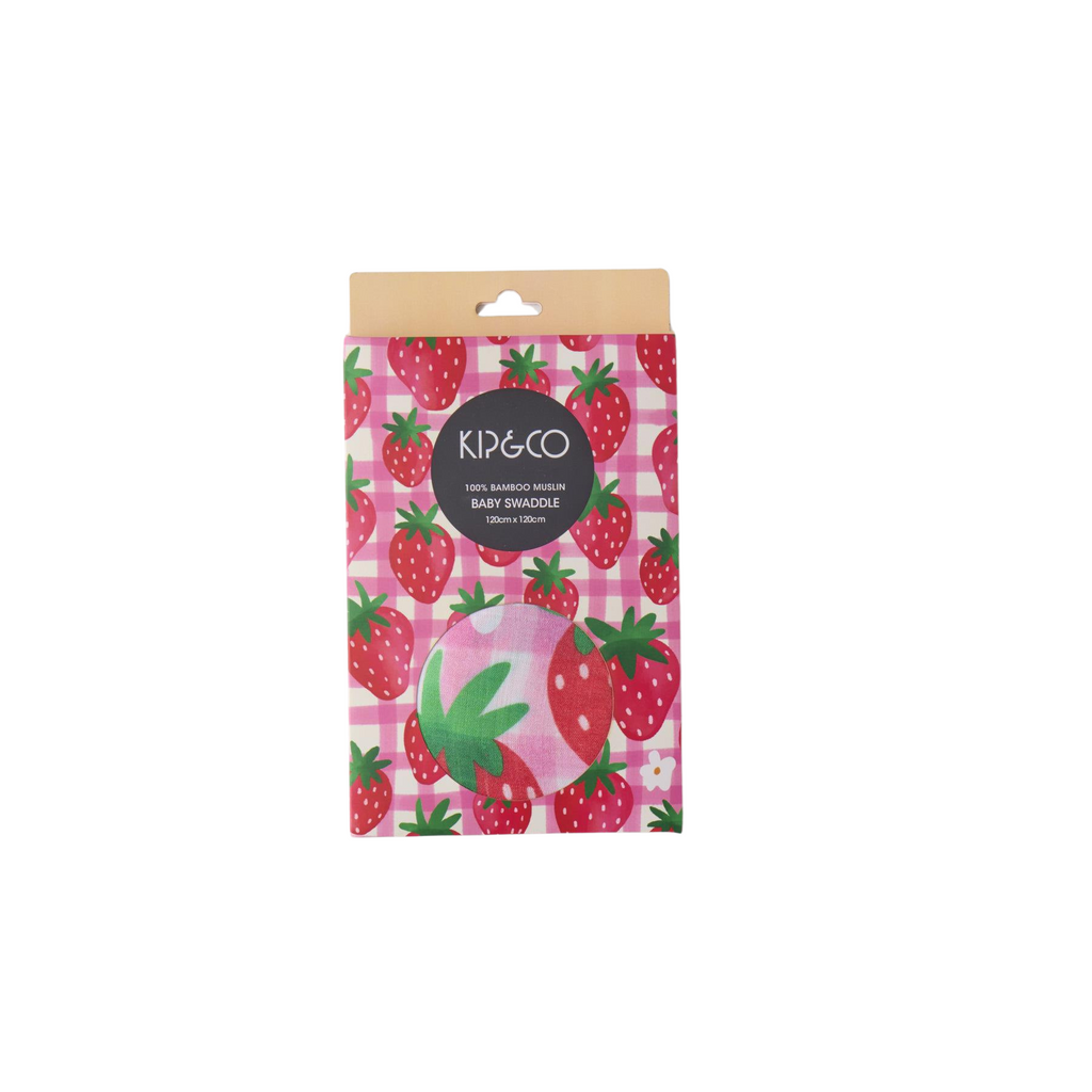 Strawberry Jam Bamboo Swaddle