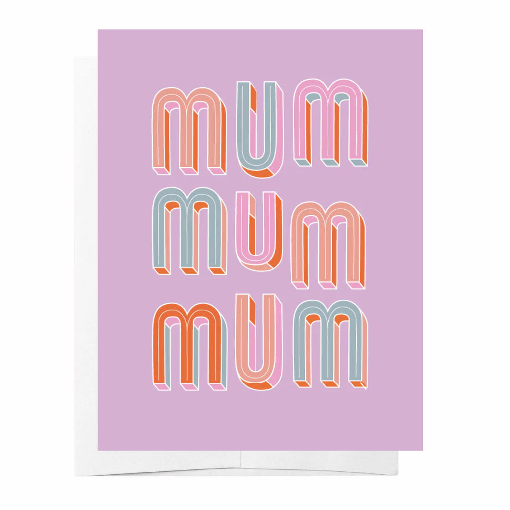 Card - Mum, Mum, Mum