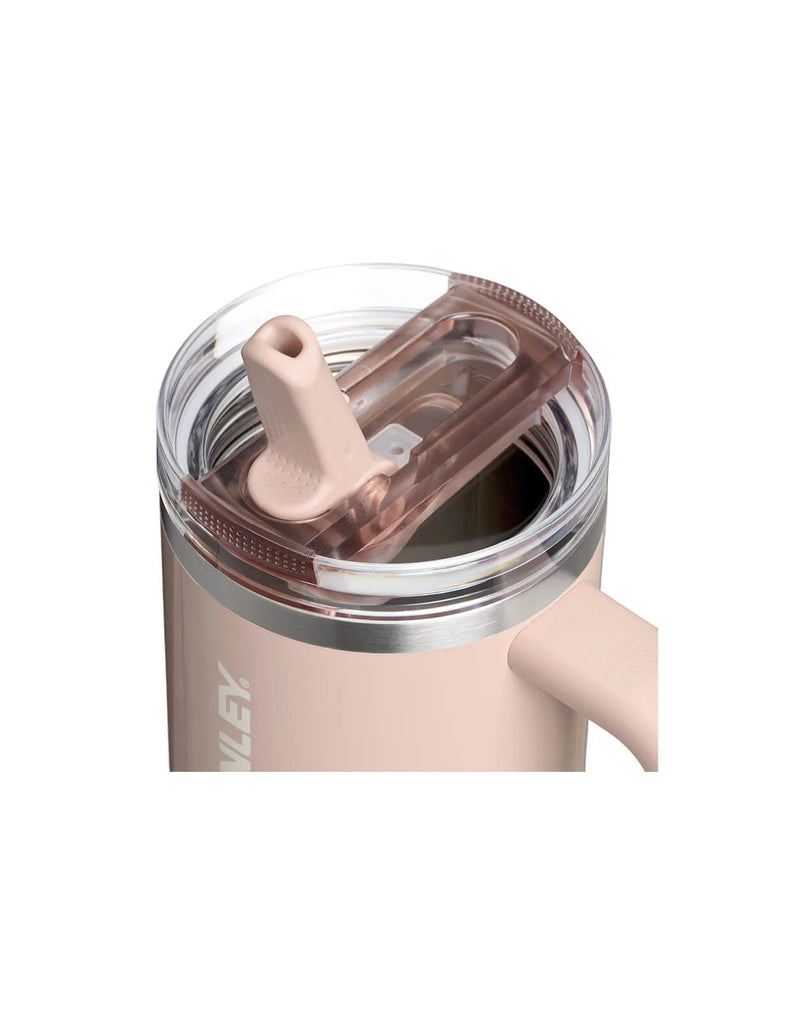 30oz Quencher Pro Tour Flip Straw Tumbler - Peach Whip Gloss