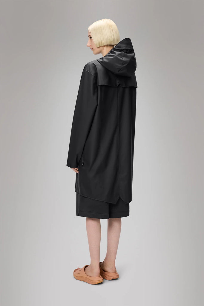 Rains Long Jacket - Black