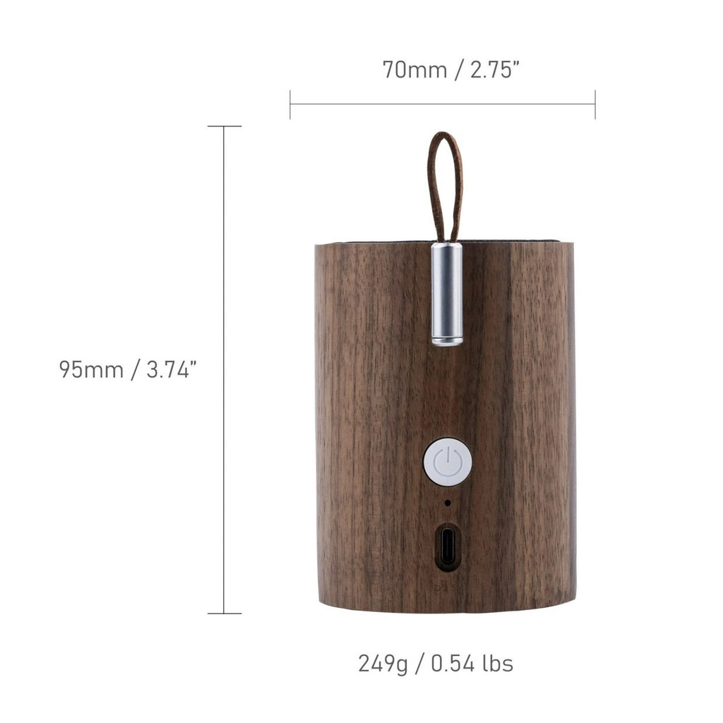 Drum Light Bluetooth Speaker - Natural Walnut