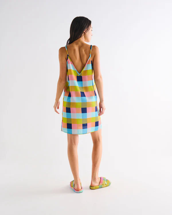 Satin Cami Nightie - Florida Tartan