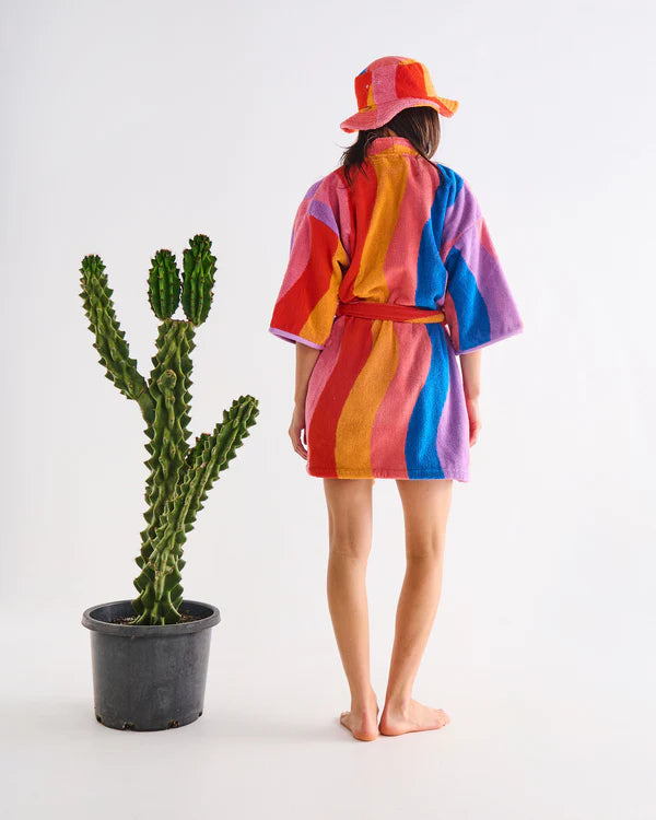 Terry Mini Bath Robe - Surfs Up