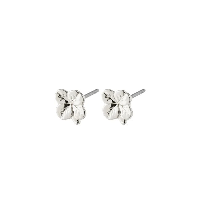 Octavia Recycled Clover Earrings - Silver Plated