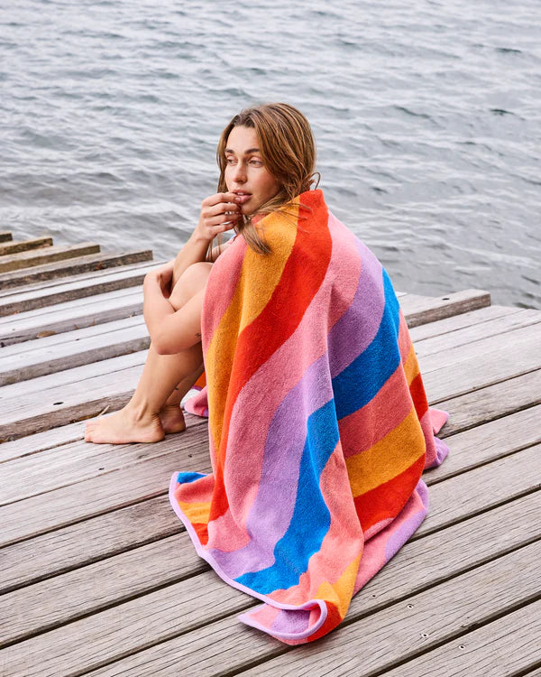 Terry Beach Towel - Surfs Up