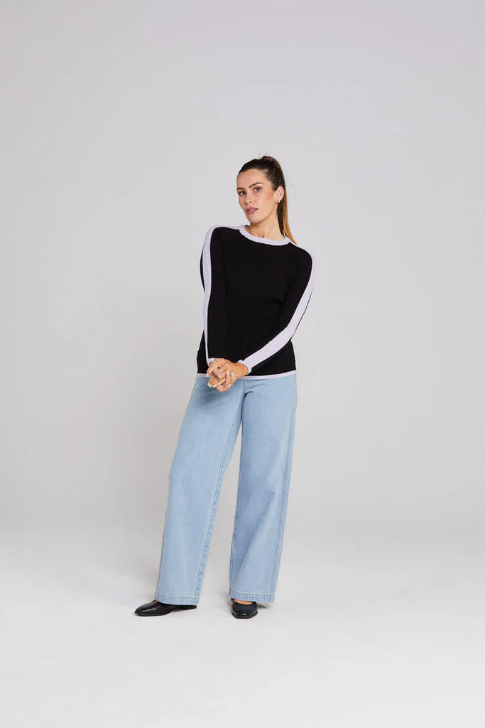Unity Long Sleeve - Black/Lilac