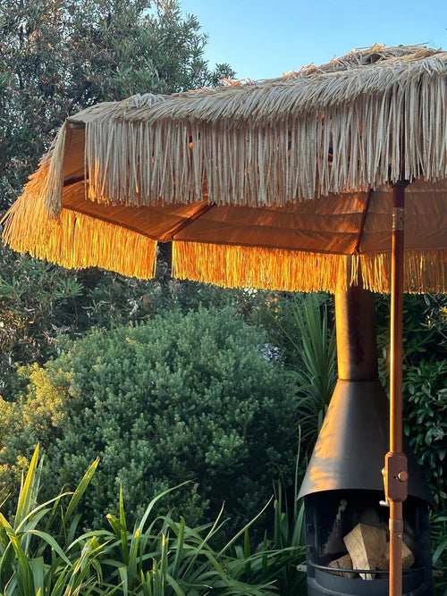 Hula Umbrella - Raffia Thatch - 275cm