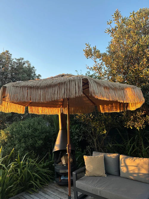 Hula Umbrella - Raffia Thatch - 275cm