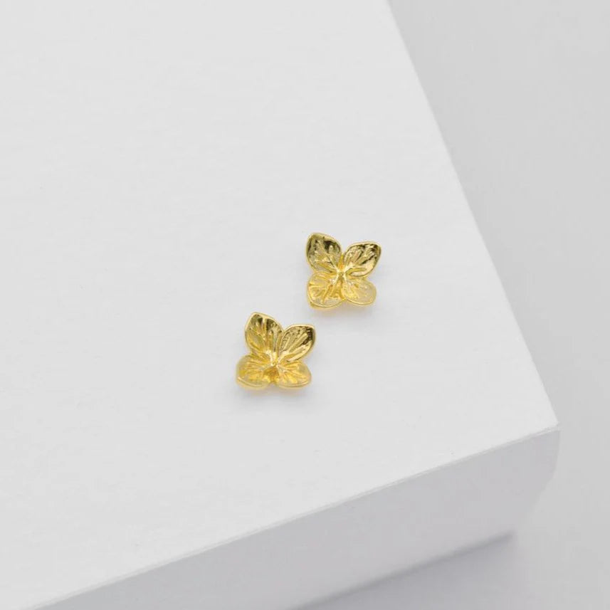 Hydrangea Stud Earring - Gold