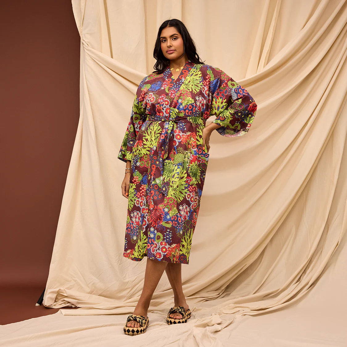 Cotton Bath Robe - Garnet | Paddington Store