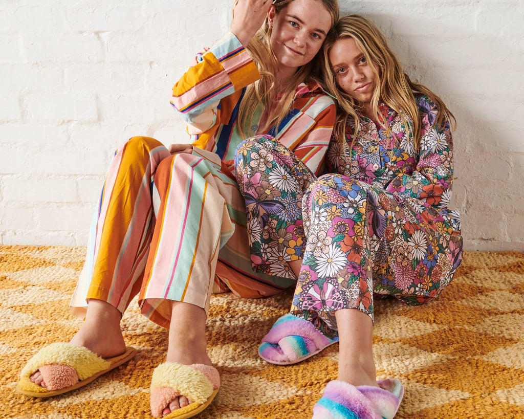 Bliss Floral Organic Cotton - Long Sleeve Shirt & Pant Pyjama Set