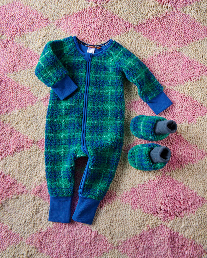 Wilderness Tartan Sherpa Baby Booties