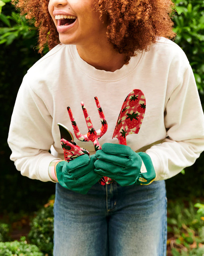 Strawberry Jam Garden Tools and Gloves Set
