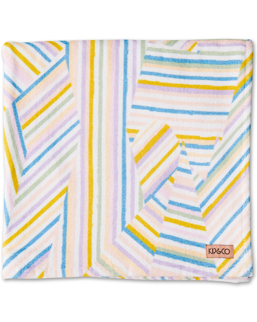 Stripes of Paros Printed Terry - Beach Towel/Mat
