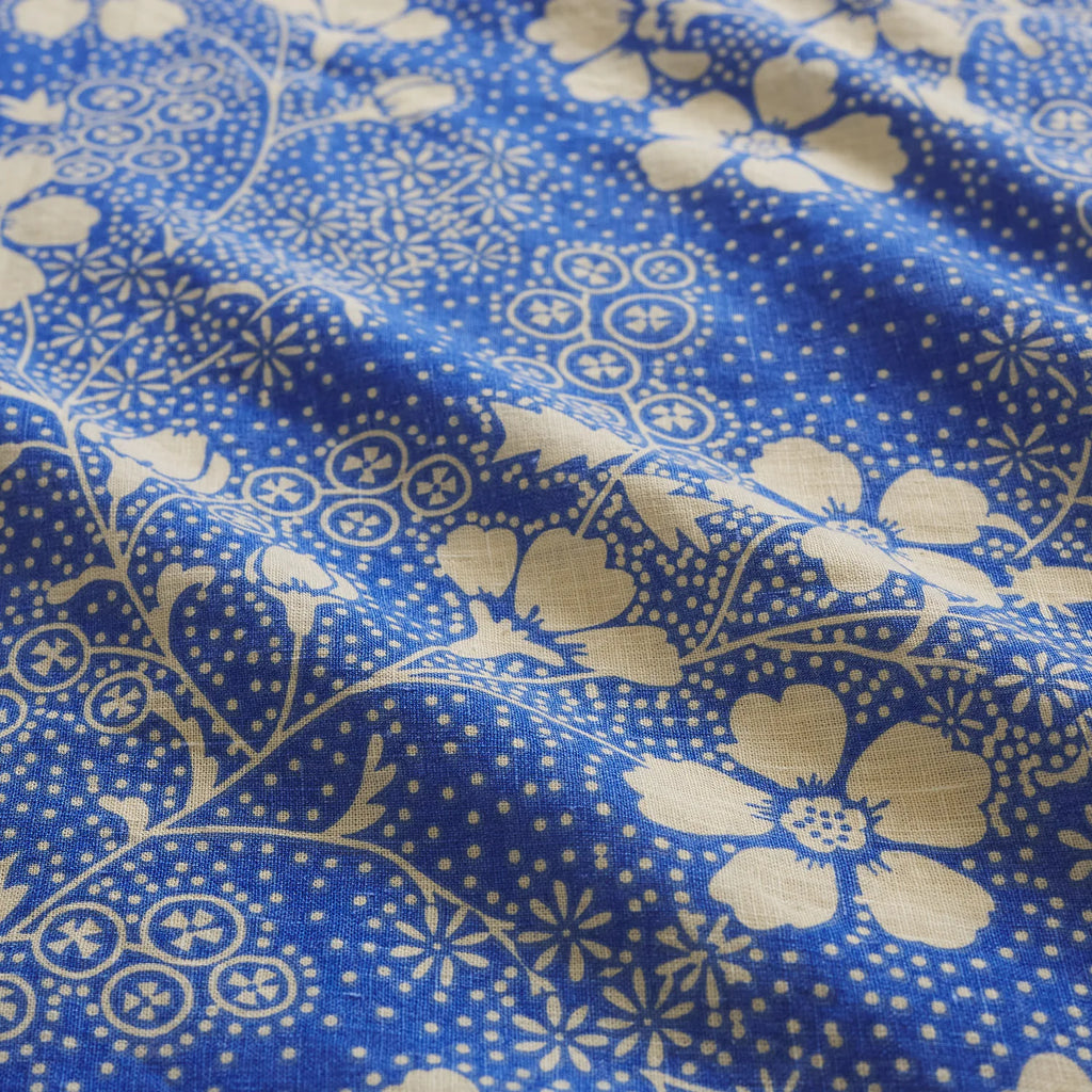 Salina Linen Quilt Cover - Lapis