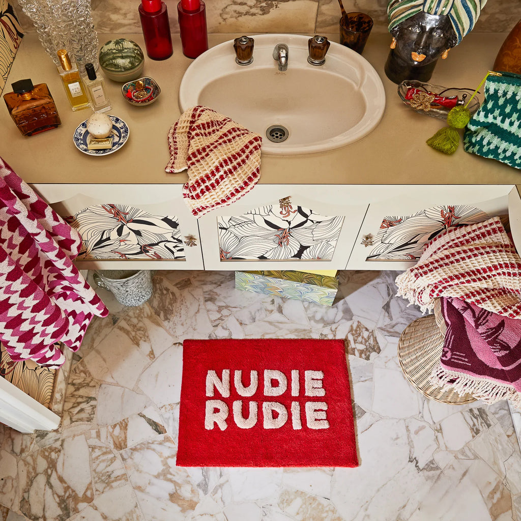 Nudie Rudie Bath Mat Mini - Scarlet