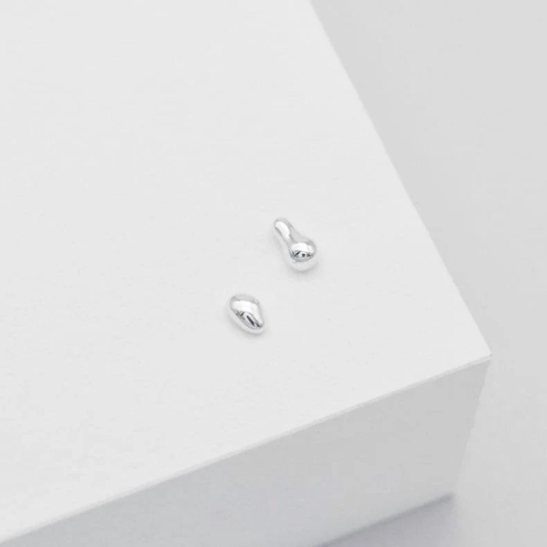 Organica Stud Earrings - Silver