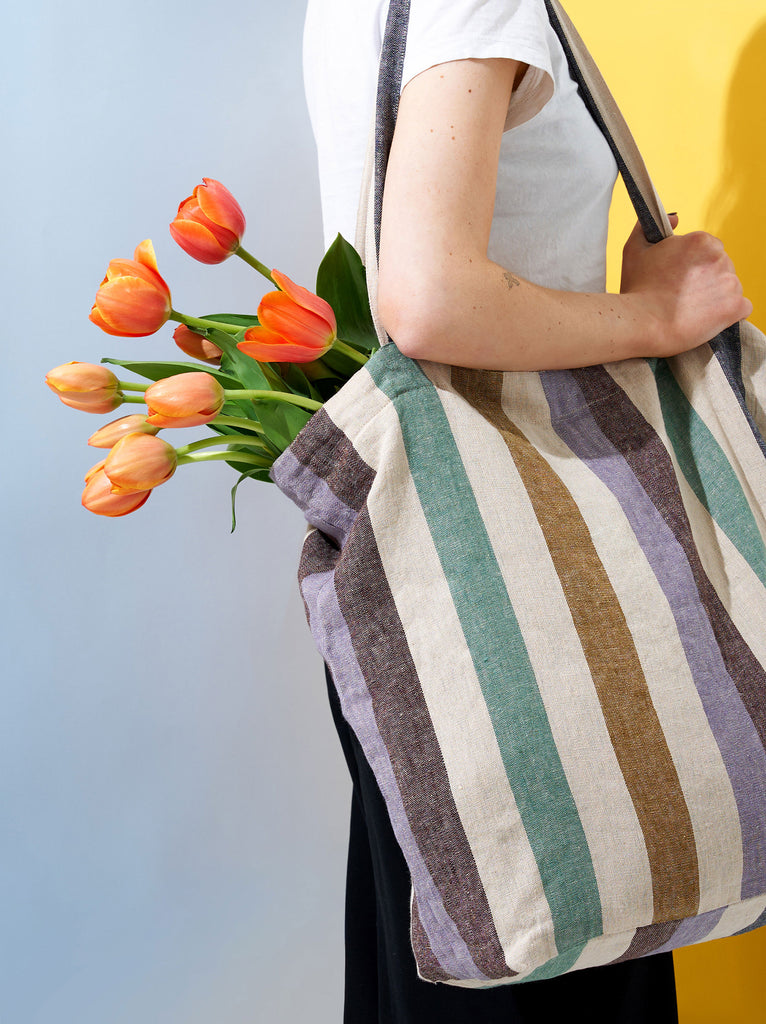 Marra Striped Market Bag