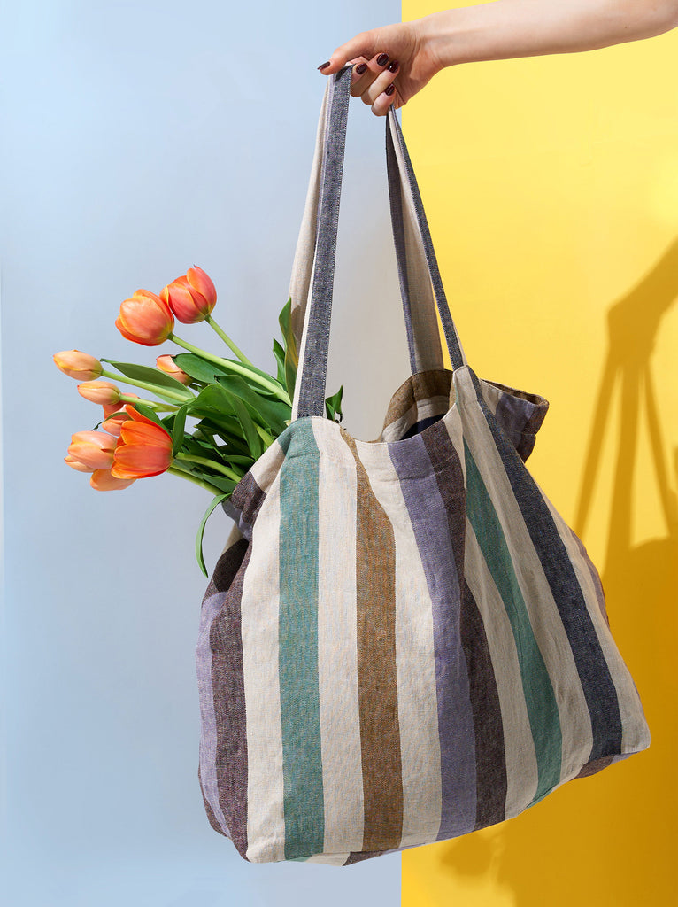 Marra Striped Market Bag